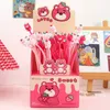 48pcs/box Cartoon Soft Gel Shake Music Neutral Pen Cute Style Girl Signature Pen Hoge verschijning Studenten Stagery's