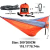 Móveis de acampamento Hak Hammock Tralight Swinging Network Rede de Cam Drop Doup Sports Outdoors Campo de camping e OT5As