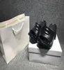Women Designer floral indentations platform slipper Marshmallow rubber soles shoe nonslip black flipflops top slider Wide Flat s1728704