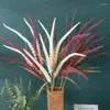 Decorative Flowers 1Pc Artificial Wheat Ear Fake Green Plant For Wedding Party Decorations Home Vase Flower Arrangement Shop Window