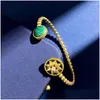 Bangle Europese en Amerikaanse mode achthoekige ster Lucky Disk C-vormige open armband drop levering sieraden armbanden otwca