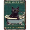 Bathroom Art Wall Decor Bath Soap Co Get Naked Wash Your Paws Metal Tin Signs Retro Metal Posters For Home Office Cafe Bars