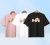 23SS Menções Mulheres Teddy Bear Tshirts Tshirts preto Tee rosa branca Men Womens Palm Palm Top Manga curta Tees Designer Cotton Roupos de algodão 2021406088