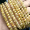 Link Bracelets Natural Golden Rutilated Quartz Triple Circle Bracelet Women Healing Gemstone Crystal Strand Bangles Lovers Jewelry Gift 1PCS