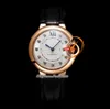 WE902063 Swiss Quartz Womens Watch JBLF 33mm inslagna 18K Rose Gold Case Silver Dial Diamonds Markers Black Croc Rand Super Edition Lady Lady Puretime Ptcar