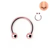 Nasenringe Stollen Mode Edelstahl Hufeisen gefälschter Ring C Clip Lip Piercing Stud Hoop für Frauen Männer Langhantel Drop Lieferung Je j otcf2