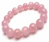 8 mm natuurlijke Madagascar Deep Pink Rose Quartz Crystal Round kralen Bracelet AAA5405055