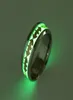 Anel para homens anéis luminosos do Batman para homens Black Gold Silver Stainless Aço Rings Glow in the Dark Macho Jewelry3277808