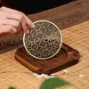 Tea Trays Black Walnut Plum Blossom Pot Holder Insulation Solid Wood Cup Creative Set Accessories