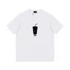 Высокая версия B Семейная пластиковая чашка с прямым распылением цифровой печать футболка 24SS Пара универсальная свободная короткая рукава