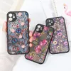 Shockpereper Etui Case для iPhone 14 13 15 Case iPhone 11 Flower unda iPhone 12 14 Pro Max 13 Mini 7 8 Plus xr SE Cover Bag Fundas