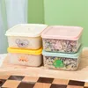 Aufbewahrungsflaschen tragbare Lunchbox Mode dauerhafte Konservierung von Lebensmitteln Mehrzweck transparenter Design versiegelter Tank praktische Sparenzeit