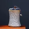 Japanese style Ceramic Tea Caddies Tea Storage Sealed Cans Portable Travel Tea Accessories D021 240401