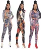 Donne per tracce invernali per le tute in goccia per tintura Sport Sports Sexy Track Suit Multi Two Piece Autfit a maniche lunghe Top Top Pant S2468326