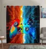 2023 3D Print Video Game Shading Blackout Curtain for Kids Bedroom Living Room Decor Window Drapes Home Textiles