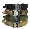 Collares de perros collar táctico militar con control de control nylon ajustable para perros medianos grandes shepard shepard caminata t9i002614