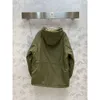 レディースジャケットC23秋のファッションレザーレーベルの激しい暖かい汎用フード付きコットンコート