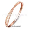 High -end designer armbanden voor tifancy dames kruis klassieke gesp bracelet en armband dames diamant vergulde 18k roségoud origineel 1: 1 met echt logo