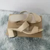 Zomer dames mode sexy open teen dikke hiel sandalen hoge hakken schoenen bruiloftsfeestje schoen dame meisje slipper 6050-6ve 240409