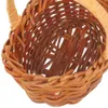 4 pezzi Mini Accessori per bambole Baschetto Basket Ornament Miniature Decors Storage Baby Craft Rattan