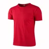 Hızlı kuruyan Yuvarlak Boyun Spor T-Shirt Spor Salonu Formaları Fitness Gömlek Eğitmeni T-shirt Erkekler Nefes Alabilir Spor Giyim Sınıfı Servis 240407