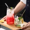 Bicchieri da vino giapponese tazza trasparente tazza creativa succo di vetro bevande da tè da tè dessert tazza di latte per latte maniglia bevande bevande