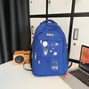 Sırt çantası astro baskı genç su geçirmez kitap çantası lise kızlar erkekler çanta naylon siyah kadın dizüstü bilgisayar mochila 2024