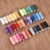 6 Colors/Set Yarn Sewing Thread Roll Machine Hand Embroidery 400 Yard Each Spool 100% Polyester Durable For Home Sewing Kit