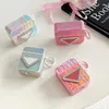 Luxury Colorful earphone case Headphone Accessories designer diamond airPods Case for 1/2 airpods pro 3 Fashion Letter printed White Pink Earphone protective case