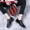 Chaussures décontractées Fashion Slip on Hen Habille Oxfords Business Classic Leather Men's Cleit's Shoe Chaussure Homme