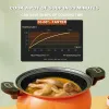 5L/8L Micro Pressure Cooker Nonstick Stock Pot Universal Cooking Soup Pot with Lid Pumpkin Shape Soup Pasta Stew Pot Kitchenware