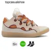 Lavins levin Femmes Curb Casual Designer Sneakers Chaussures Chaussures en cuir Extraordinary Calfskin Rubber Nappa Platforms Seme Chaussures extérieures Trainers SneakerXH99 E4FS