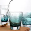 Wine Glasses Japanese-style Creative Ink Blue Hammer Pattern Glass Water Cup Ins Household Juice Drink Glacier