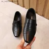 Sneakers Boys leather shoes spring and autumn corner toes formal dress British style black white childrens parties wedding apartments Q240412