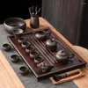 Teaware set vintage traditionell te -set utomhus antik presentmugg tekanna infusör ceremonitjänster tazas de te rese