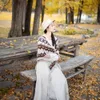 Autumn Ethnic Style Poncho For Women Bohemian Braid Tassel Cape For Women Beach Travel Photography Shawl Ladies Elegant Cloak