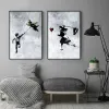 Modern Abstract Street Graffiti Wall Art Little Boy Girl Chasing Balloons Kite Love HD Oil On Canvas Poster Home Decor Gift