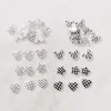 Decals 500pieces 106mm Diy Cute Mini Star Heart Mouse Flat Back Acrylic Scrapbook Jewelry Decoration for Woman Finger Nail Accessories