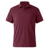 メンズカジュアルシャツ夏の半袖シャツチュニックメン用のソリッドカラー通勤プレイヤーパラホムブレス