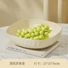 Plates Table For Serving Candy Dinnerware Plastic Dish Snack Cake Stand Bowl Fruit Set Tableware