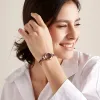 Julius Watch 20 Neuankömmlinge Frauen schlanker Armreif Watch Rotwein Romantische Damen Kleider Armband Uhr Dropshipping JA-1130