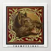 Vintage Painting Wild Boar Coyote Created 1890 Poster Canvas Printing Vintage Prints Reproduced Wall Decor Vintage Retro Decor