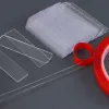 1Set transparente falsche Tipps Display Ständer mit Doppelklebeband Acrylgel Polnischer Halter DIY Maniküre zeigen Werkzeuge