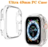 S9 49mm Ultra2 PC Clear Cover Shell Transparent Anti-fall Protective Hollow Case for Apple Watch Series 8 9 iWatch Ultra 49mm Cases