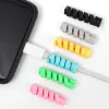 12/1PCS Carregando protetor de cabos para iPhone Samsung Xiaomi Redmi Charger Management Cabinet Windler de gestão de cabo Ties