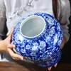 Vases Jar de gingembre Vases de style chinois Plum en céramique Vase avec couvercle décor asiatique