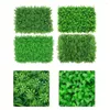 Fleurs décoratives Prèmes de pelouse simulée Turf artificiel 40 60 cm Décoration murale douce Panneaux de verdure d'herbe verte
