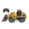 1:18 RC Car Eloy Huina Bulldozer Tractor Engineering Vehicle Excavator 2.4G Radiokontrollerade bilar Truck Toys for Boys Kids Gift