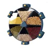 Storage Bottles Grains Box Kitchen Frame Rotating Rice Barrel Press Moisture-proof Insect-proof Plastic Sealed