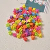 Mini Floral Rainbow Hyunya Clipe de cabelo colorido Childrens Clip Candy Candy Bean Clip Baby Butterfly Headwear